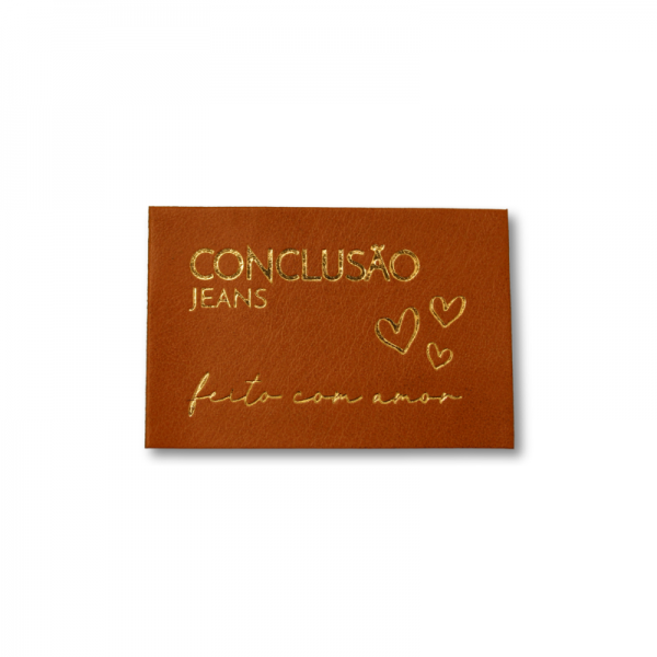 Etiqueta de Pu com Foil 1 Cor 5x6