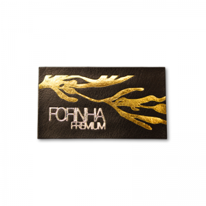 Etiqueta de Pu com Hot Stamping 2 Cores 5x8 PU Capadócia 5x8cm 2 cores  Hot Stamping 