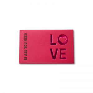 Etiqueta de Pu com Queima + Foil 6x8 PU Capadócia 6x8cm 1 Cor  Queima e Hot Stamping 