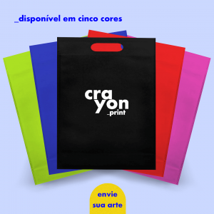 Saco de TNT Personalizável em 5 Cores   1 cor  Silk 
